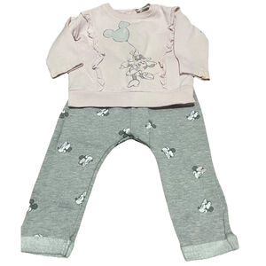 12 Months Toddler Twin Girls Disney Babies Minnie Mouse Sweat Suit